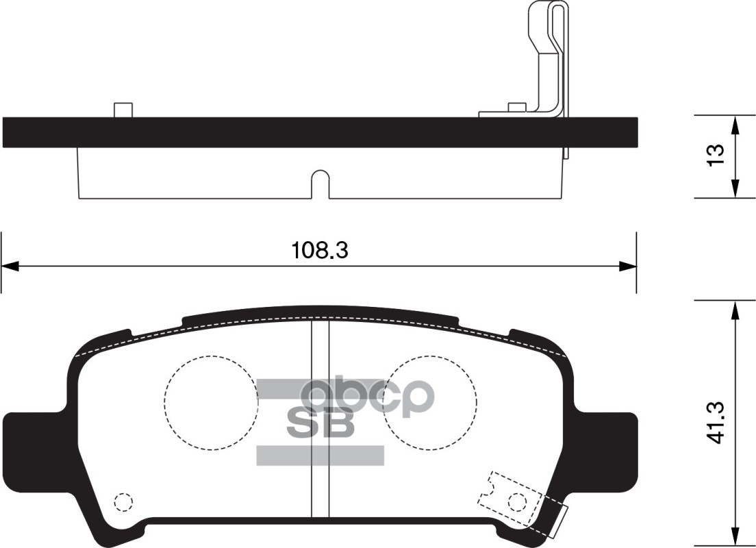Колодки задние SANGSIN BRAKE SP2120